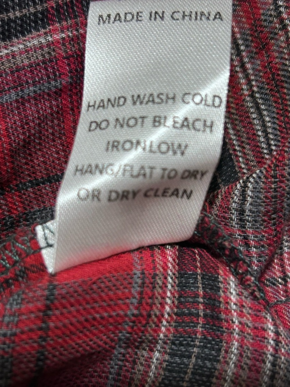 Oddi Large Denim Bodice Plaid Midi Dress - Blue and Red NWOT - Picture 7 of 9
